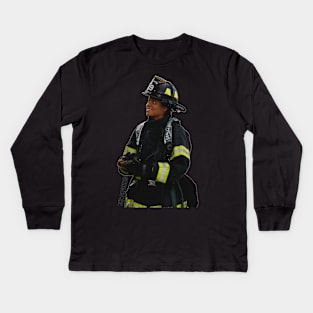 STATION 19 - VIC HUGHES - BARRETT DOSS Kids Long Sleeve T-Shirt